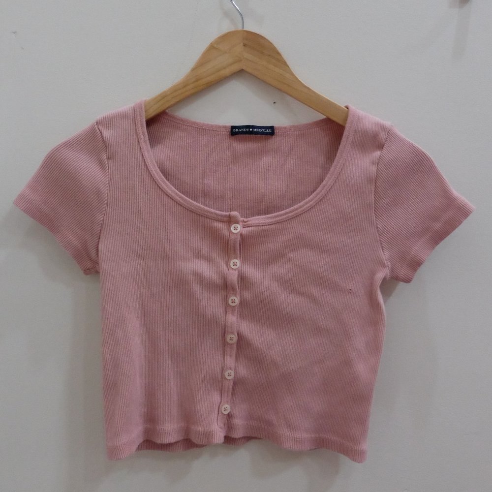 Brandy Melville Crop Top - Pink